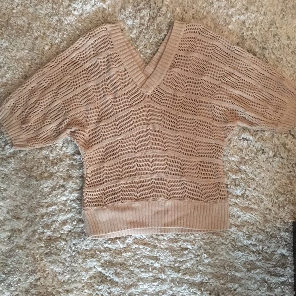 Forever 21 knitted short sleeve sweater top